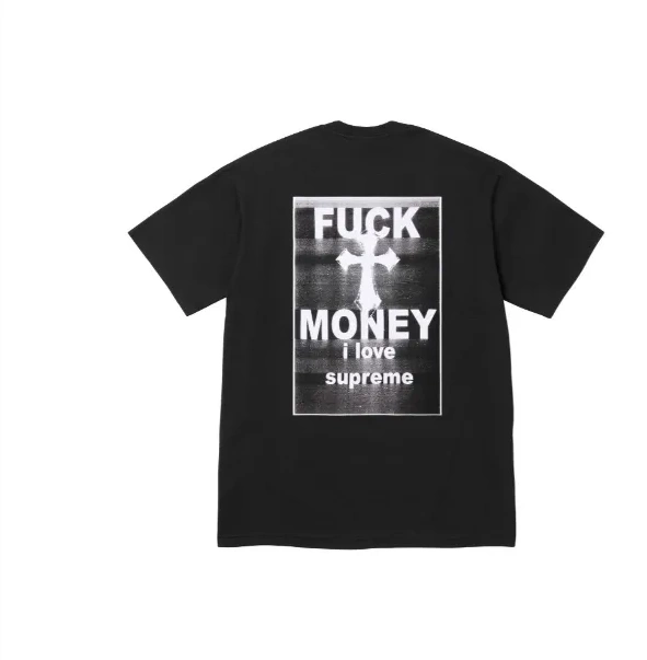 White FW24 S L Black and M TEE XL MONEY 0822